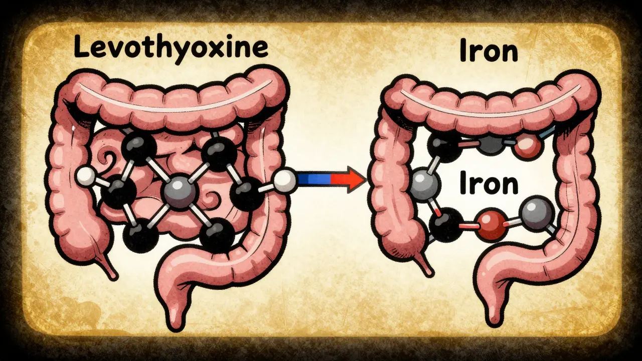 Molecular chains in intestine bound together unless separated by a golden 4-hour barrier.