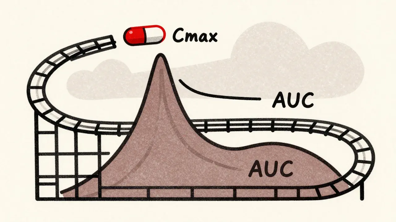 Cmax and AUC in Bioequivalence: What Peak Concentration and Total Exposure Really Mean